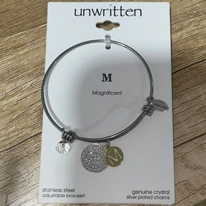 Unwritten  Bangle Bracelet "M" Stainless Steel